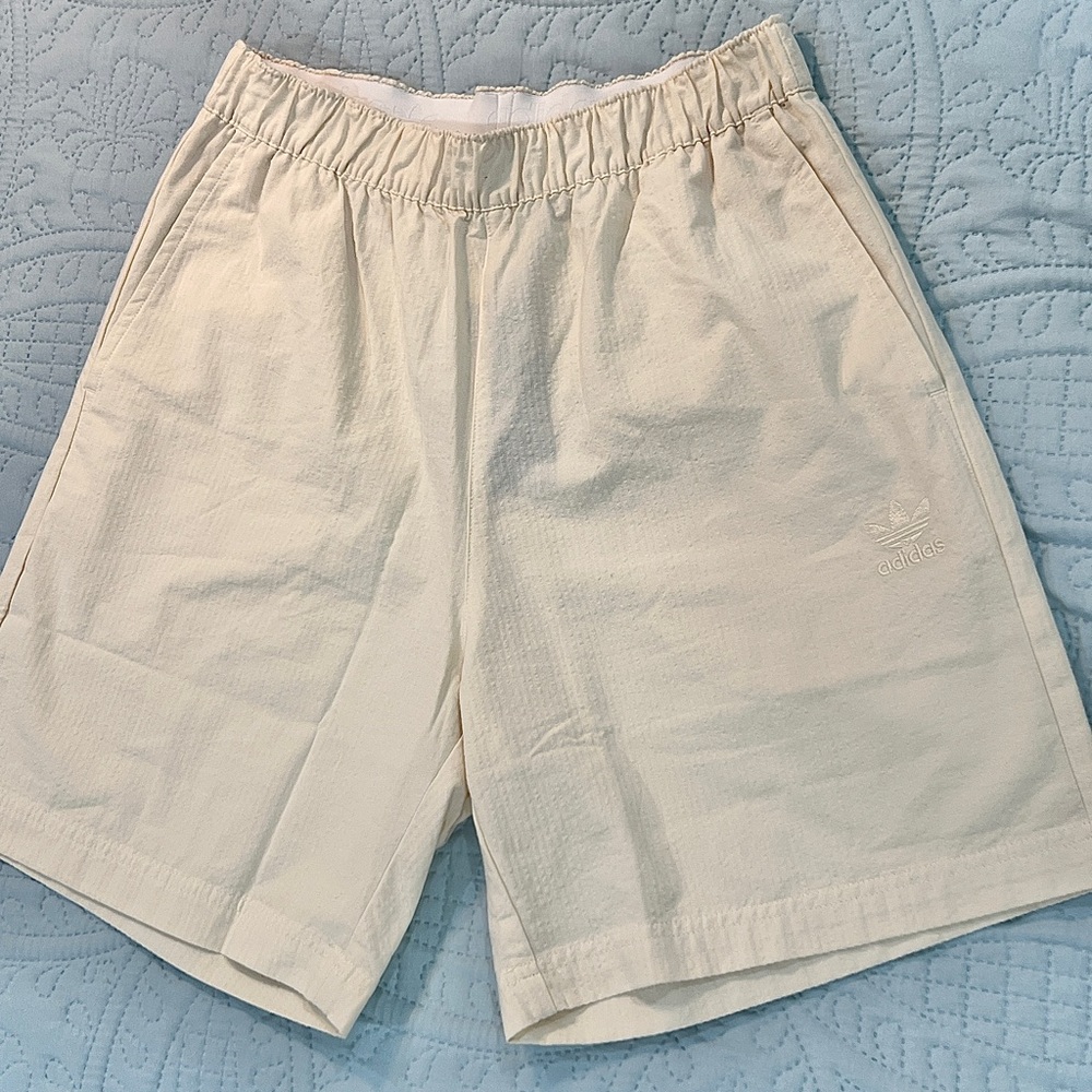 adidas Originals Men’s Cream Athletic Shorts